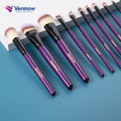 Veninow 32 Piece Purple Makeup Brush Set