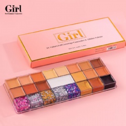 Who's That Girl 23 Colors Concealer And Glitter Palette