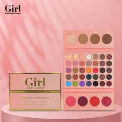 Whos That Girl 43 Colors Eyeshadow Blush Highlight Mix Palette